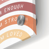 Affirmation Typography Art Print – Inspirational Rainbow Decor