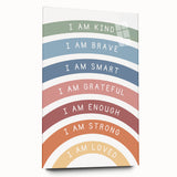 Affirmation Typography Art Print – Inspirational Rainbow Decor