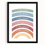 Affirmation Typography Art Print – Inspirational Rainbow Decor