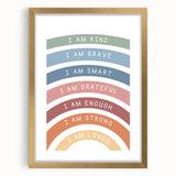 Affirmation Typography Art Print – Inspirational Rainbow Decor