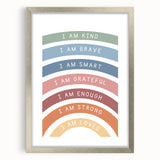 Affirmation Typography Art Print – Inspirational Rainbow Decor