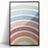 Affirmation Typography Art Print – Inspirational Rainbow Decor