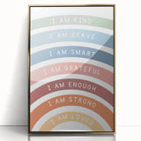Affirmation Typography Art Print – Inspirational Rainbow Decor