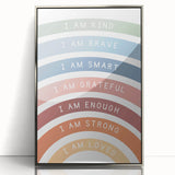 Affirmation Typography Art Print – Inspirational Rainbow Decor