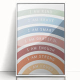 Affirmation Typography Art Print – Inspirational Rainbow Decor