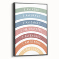 Affirmation Typography Art Print – Inspirational Rainbow Decor