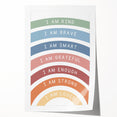 Affirmation Typography Art Print – Inspirational Rainbow Decor