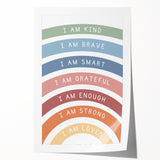 Affirmation Typography Art Print – Inspirational Rainbow Decor