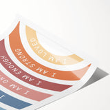 Affirmation Typography Art Print – Inspirational Rainbow Decor