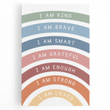 Affirmation Typography Art Print – Inspirational Rainbow Decor