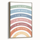 Affirmation Typography Art Print – Inspirational Rainbow Decor