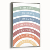 Affirmation Typography Art Print – Inspirational Rainbow Decor
