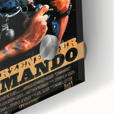 Retro Wall Art - Commando Vintage Action Movie Poster