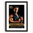 Retro Wall Art - Commando Vintage Action Movie Poster