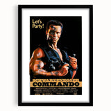 Retro Wall Art - Commando Vintage Action Movie Poster