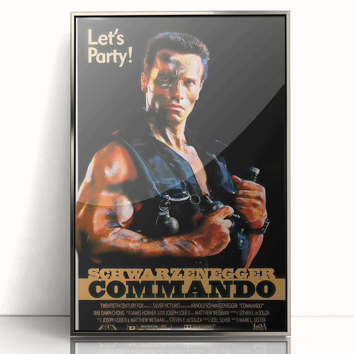 Retro Wall Art - Commando Vintage Action Movie Poster
