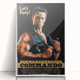 Retro Wall Art - Commando Vintage Action Movie Poster
