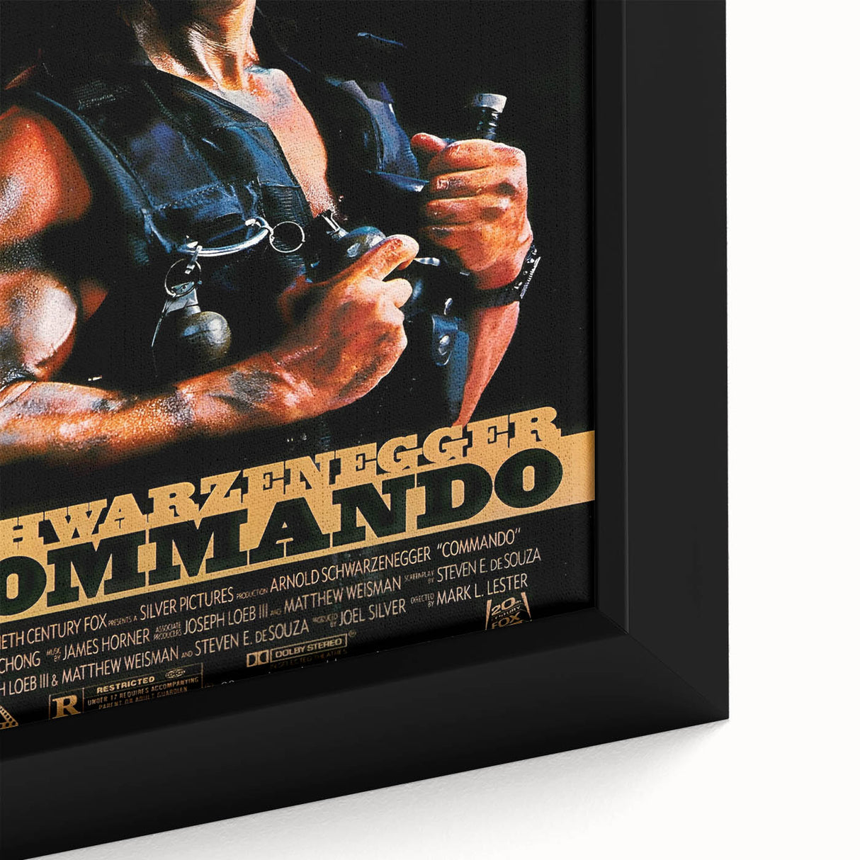 Retro Wall Art - Commando Vintage Action Movie Poster