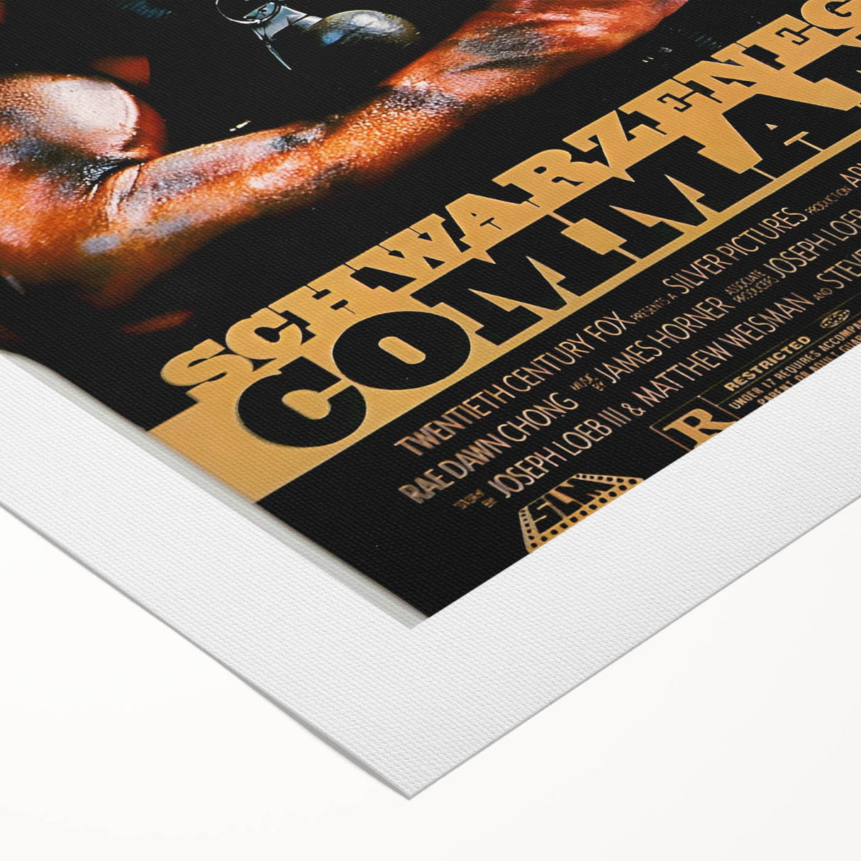 Retro Wall Art - Commando Vintage Action Movie Poster