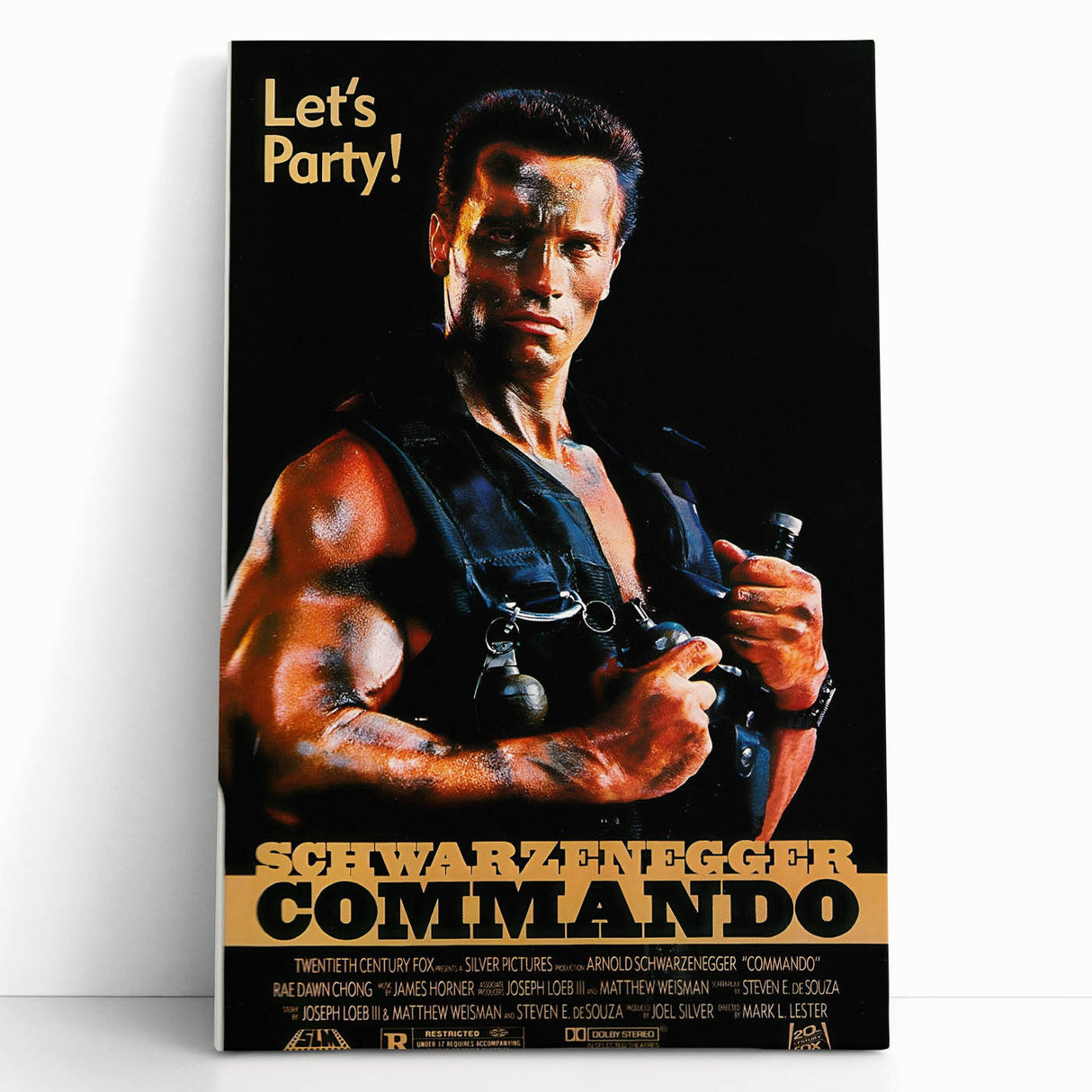 Retro Wall Art - Commando Vintage Action Movie Poster