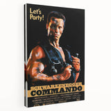 Retro Wall Art - Commando Vintage Action Movie Poster