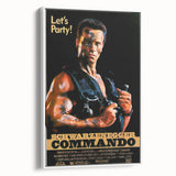 Retro Wall Art - Commando Vintage Action Movie Poster