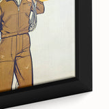 Vintage Carhartt Workwear Ad Poster | Retro Brown Duck Overalls Art