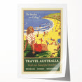 Australia Retro Beach Travel Poster | Vintage Coastal Escape Art