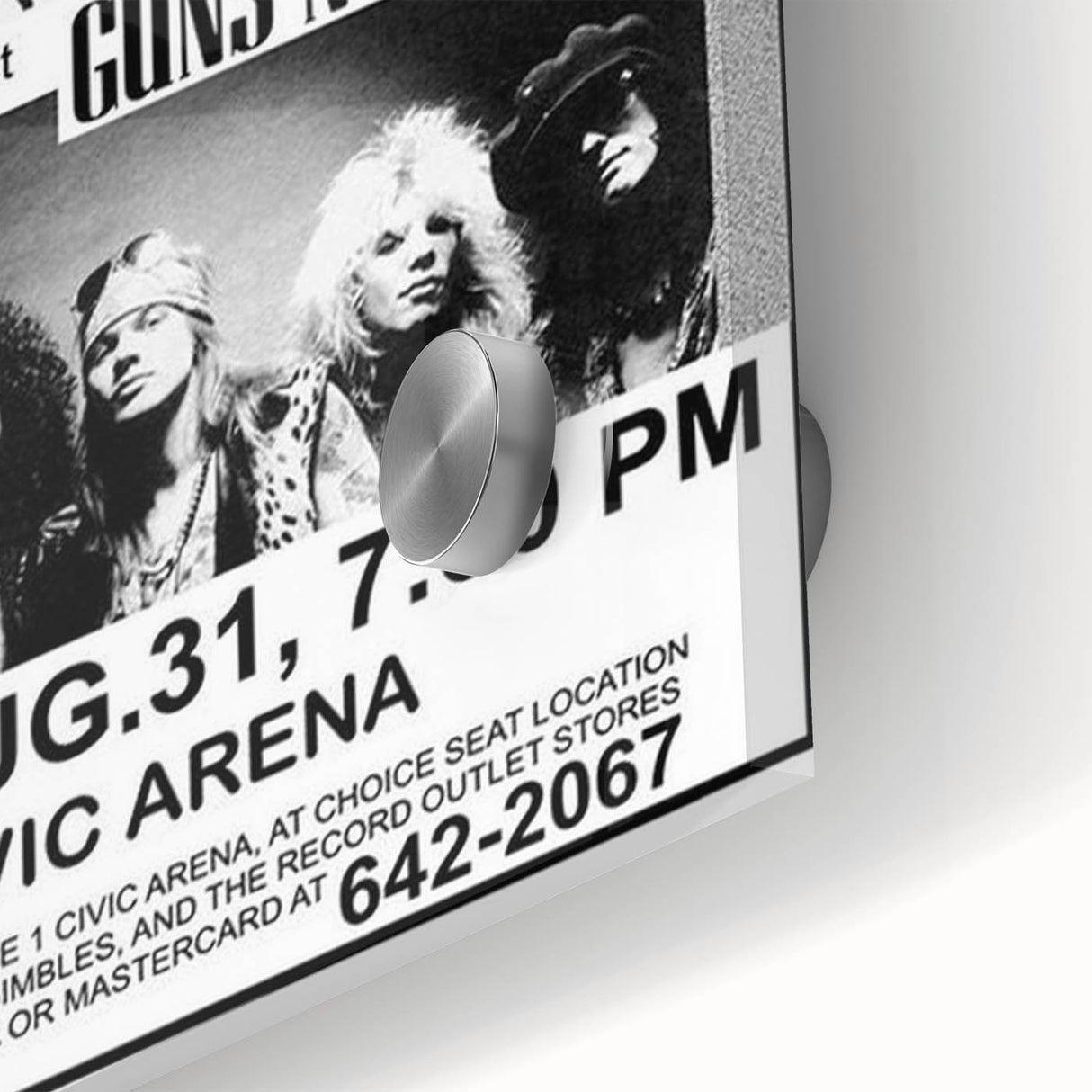 Aerosmith & Guns N' Roses Retro Poster – Vintage Rock Art