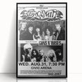 Aerosmith & Guns N' Roses Retro Poster – Vintage Rock Art