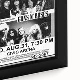 Aerosmith & Guns N' Roses Retro Poster – Vintage Rock Art