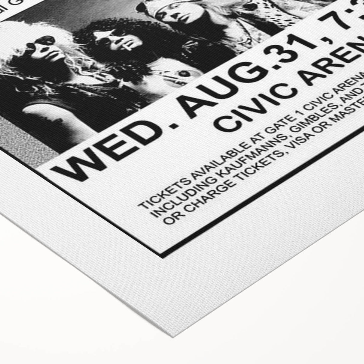 Aerosmith & Guns N' Roses Retro Poster – Vintage Rock Art