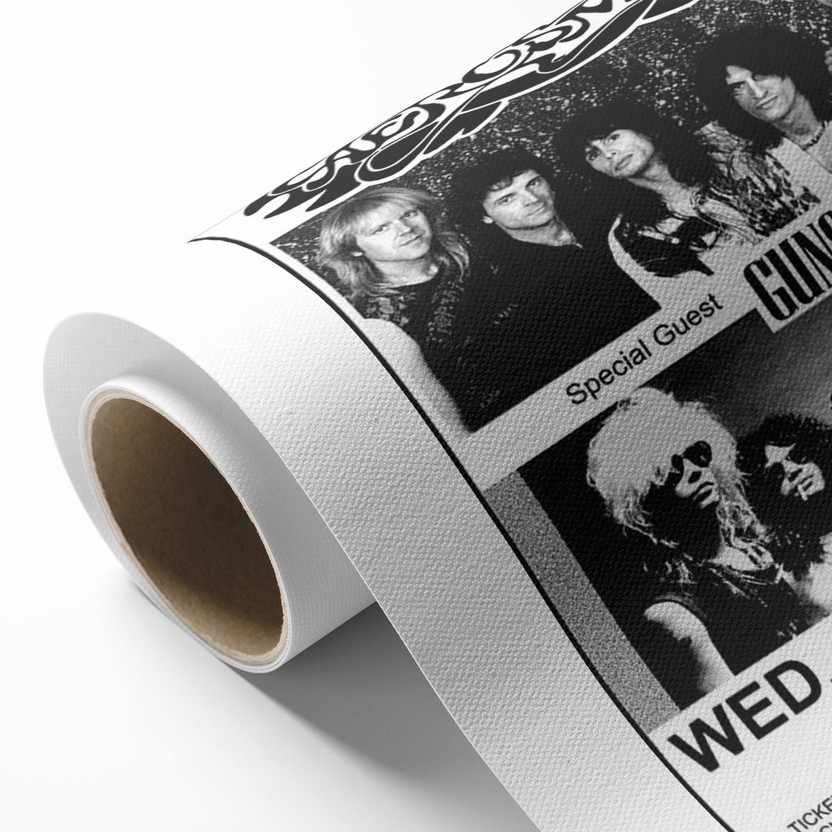 Aerosmith & Guns N' Roses Retro Poster – Vintage Rock Art