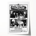 Aerosmith & Guns N' Roses Retro Poster – Vintage Rock Art