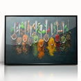 Colorful Spice Arrangement - Vibrant Kitchen Wall Art