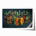 Colorful Spice Arrangement - Vibrant Kitchen Wall Art