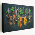 Colorful Spice Arrangement - Vibrant Kitchen Wall Art