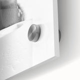 Adorable Fawn Bathroom Wall Art - Minimalist Black and White Decor