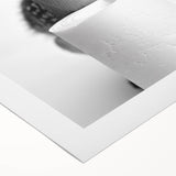 Adorable Fawn Bathroom Wall Art - Minimalist Black and White Decor