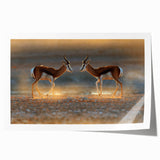 Extra large rolled print of a Namibian landscape with muted earth tones, ideal for art wall dining room.