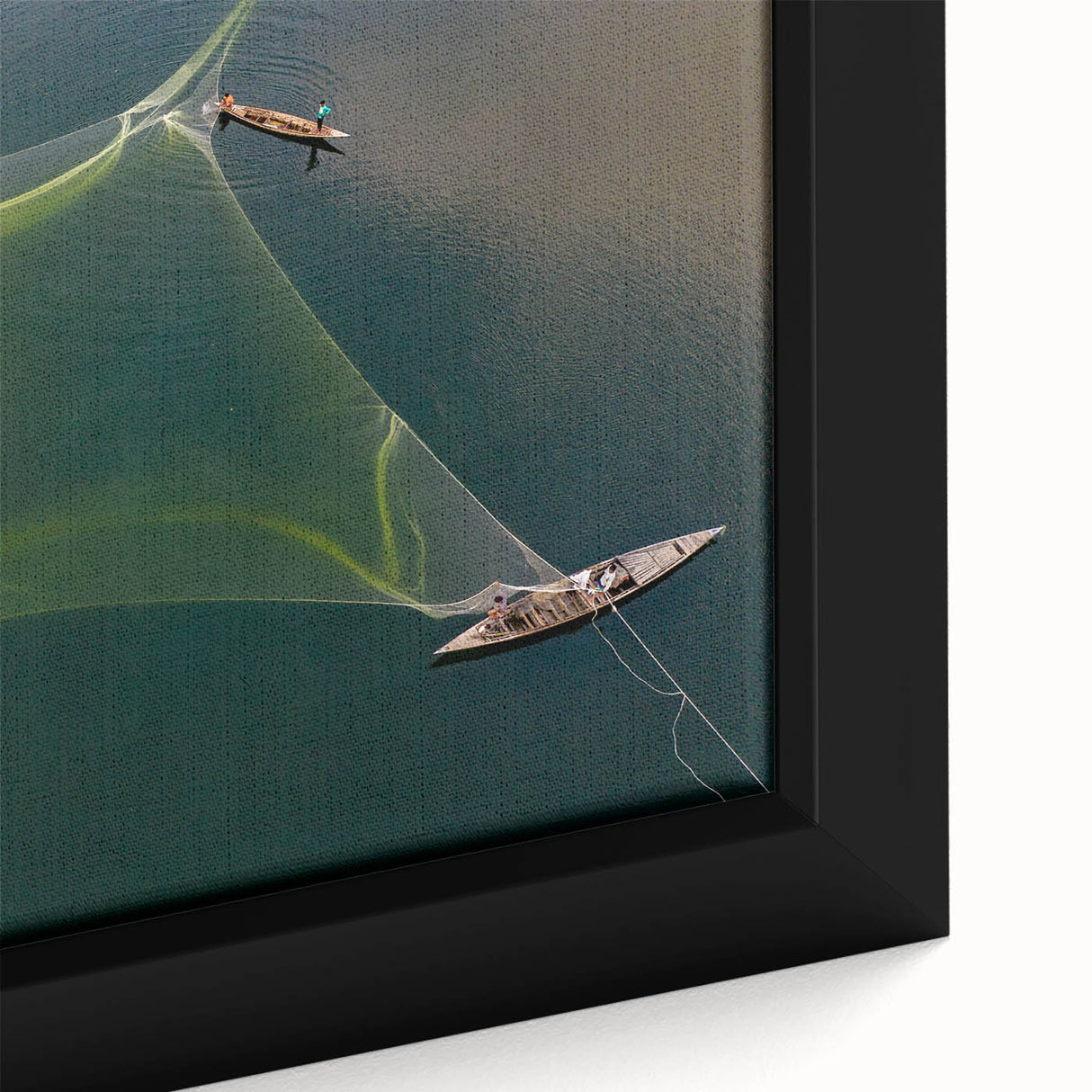 Extra large framed canvas featuring a textured depiction of a vibrant, colorful Asian landscape, ideal for living room decor.