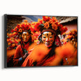 Black and white landscape art of Bhutan on framed canvas, suitable for bedroom decor, in a vintage poster style.