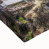 Black and white landscape art painting of Tibetan scenery on large stretched canvas, suitable for bedroom.