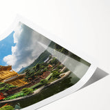 Extra large wall art featuring line art flowers in monochrome, rolled canvas, ideal for large living room decor.