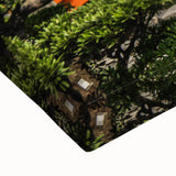 Black and white landscape art painting of Hong Kong on stretched canvas, ideal for bedroom wall decor.