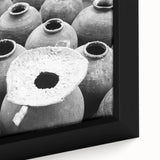 Extra large framed canvas depicting a textured, colorful Laotian landscape, ideal for living room decor.