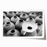 Extra large rolled print of a Laos scenery with vibrant floral elements.