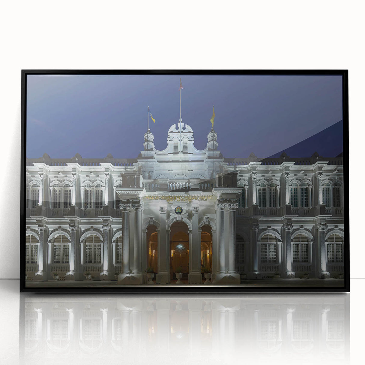 Large abstract wall art featuring a Malaysian landscape in muted earth tones on a framed acrylic, suitable for modern decor.