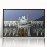 Mid-century modernist art of a Malaysian landscape in muted earth tones on a framed acrylic print.