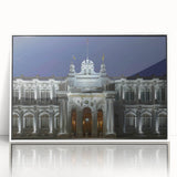 Art deco poster of a Malaysian landscape, featuring soft pastel colors on acrylic framed print.